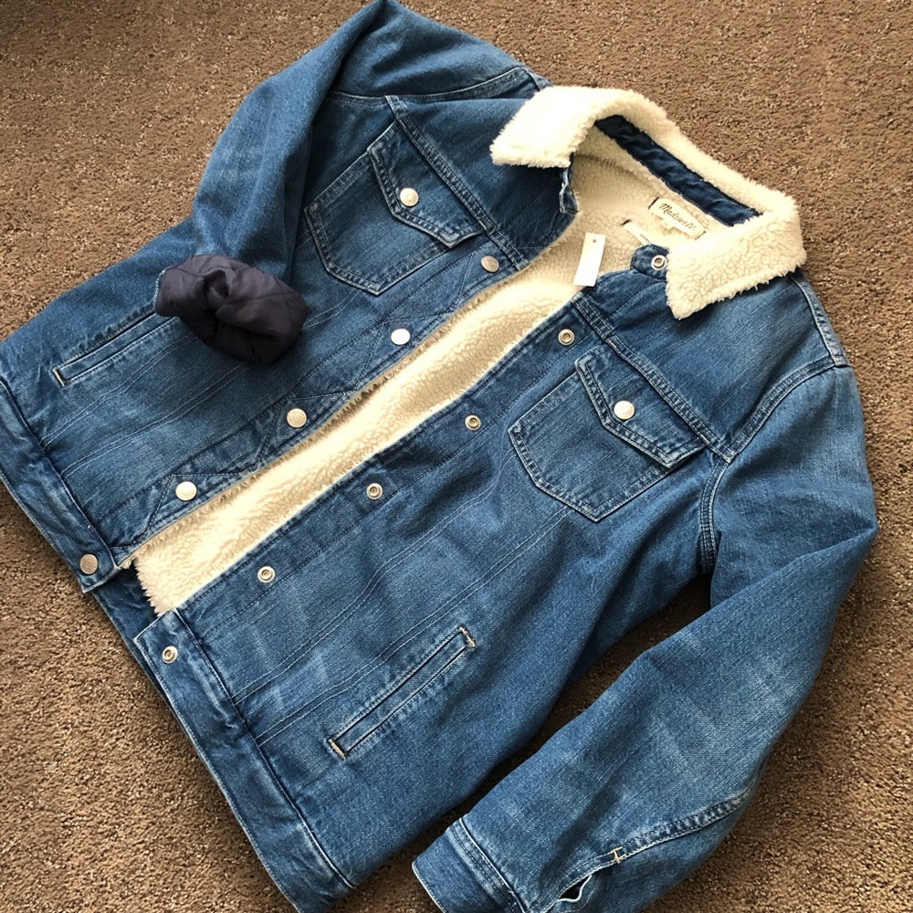 Sherpa-lined Denim Jacket